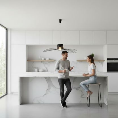 Hanging Chandelier ELIAS 35cm, 1x E27, Metal, Black