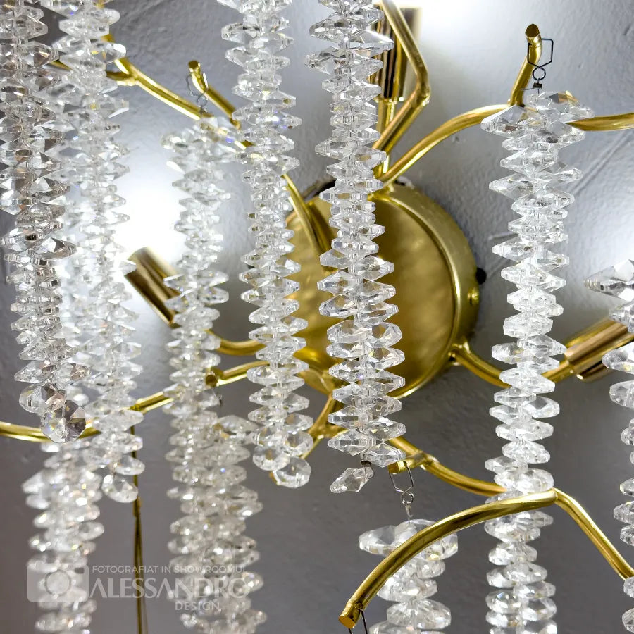Chandler Crystal Wall Lamp 3x G9 Gold