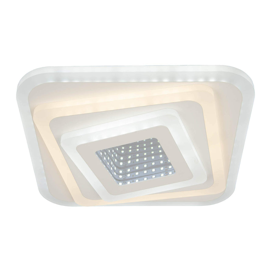 LED chandelier NEXA 3D 45W, Square, Cold/Warm/Neutral light, White