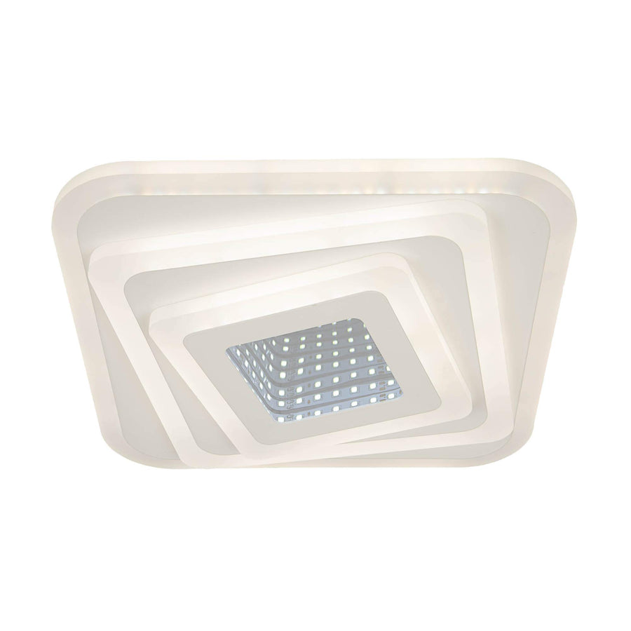 LED chandelier NEXA 3D 45W, Square, Cold/Warm/Neutral light, White