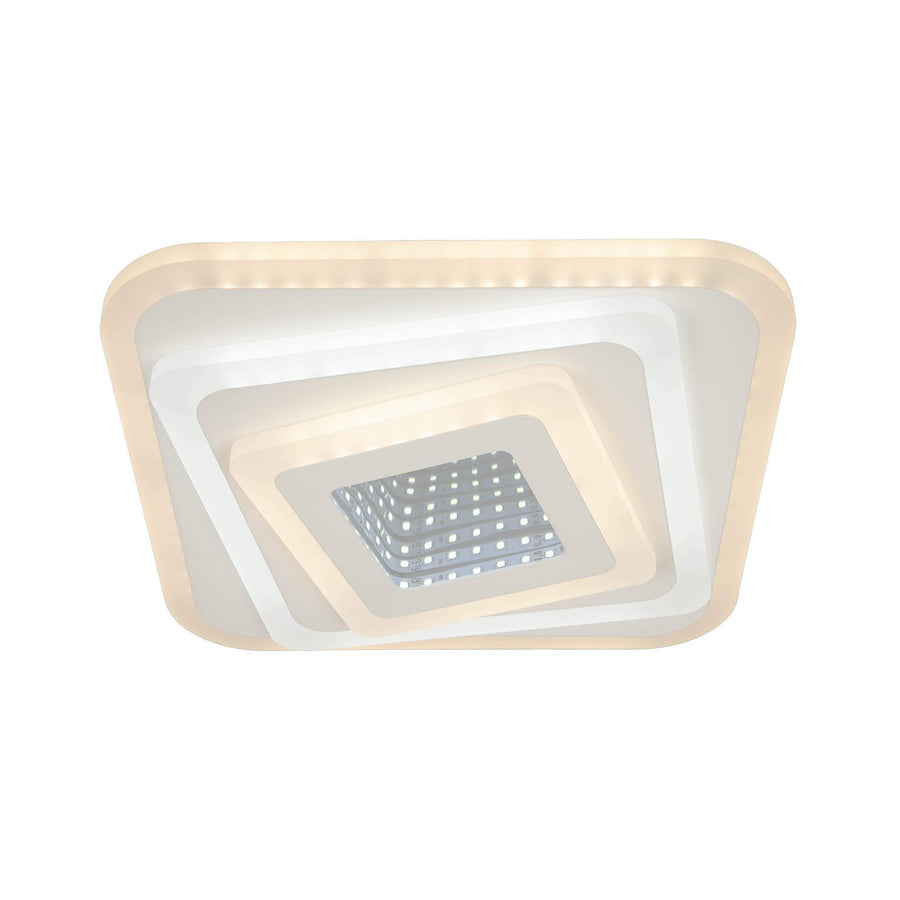 LED chandelier NEXA 3D 45W, Square, Cold/Warm/Neutral light, White