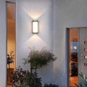 Fantas Outdoor and Indoor LED Wall Lamp, 2 Sources x 1W, IP65, Metallic, Black, 3000K