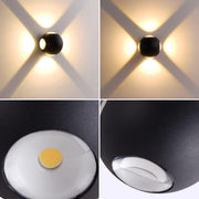 LED wall light AX240, Outdoor, 4 Sources, 4W, Black, 3000K