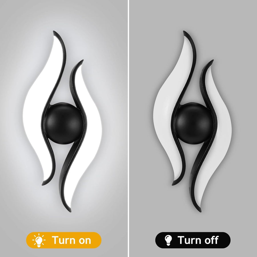 Outdoor and Indoor LED wall light, 4 Sources x 1W, IP65, ABS, Black, 3000K