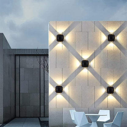 LED wall light AX240, Outdoor, 4 Sources, 4W, Black, 3000K