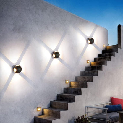 LED wall light AX240, Outdoor, 4 Sources, 4W, Black, 3000K