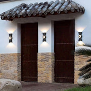 Han Outdoor LED Wall Lamp, 12W, Metal, Black