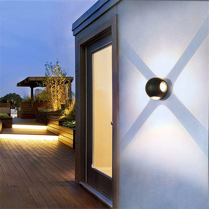 LED wall light AX240, Outdoor, 4 Sources, 4W, Black, 3000K