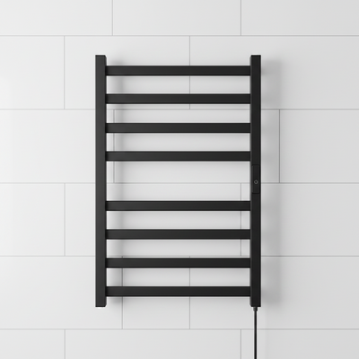 Electric Towel Heater, 185W, Metal, Black