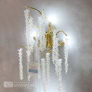 Chandler Crystal Wall Lamp 3x G9 Gold