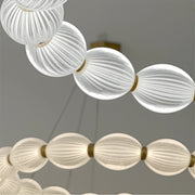 FAUSTO II suspended LED chandelier, 42W, Cold/Warm/Neutral light, Adjustable height, Gold