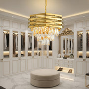 Kaison Crystal Chandelier 16xE14 Gold 