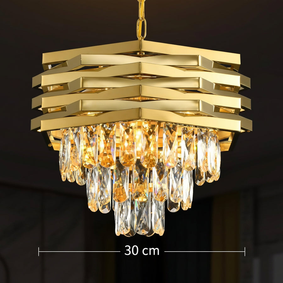 Kaison Crystal Chandelier 16xE14 Gold 