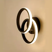 VERTEX Circula LED Chandelier Overlapping Circles, 44W, 2 Circles, Cold/Warm/Neutral Light, Black