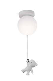 LED Chandelier URSULETI CP210 Globe 15cm, Height 47cm, 1xE27, Suspended, Metal and Acrylic