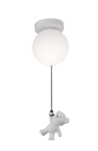 LED Chandelier URSULETI CP210 Globe 15cm, Height 47cm, 1xE27, Suspended, Metal and Acrylic