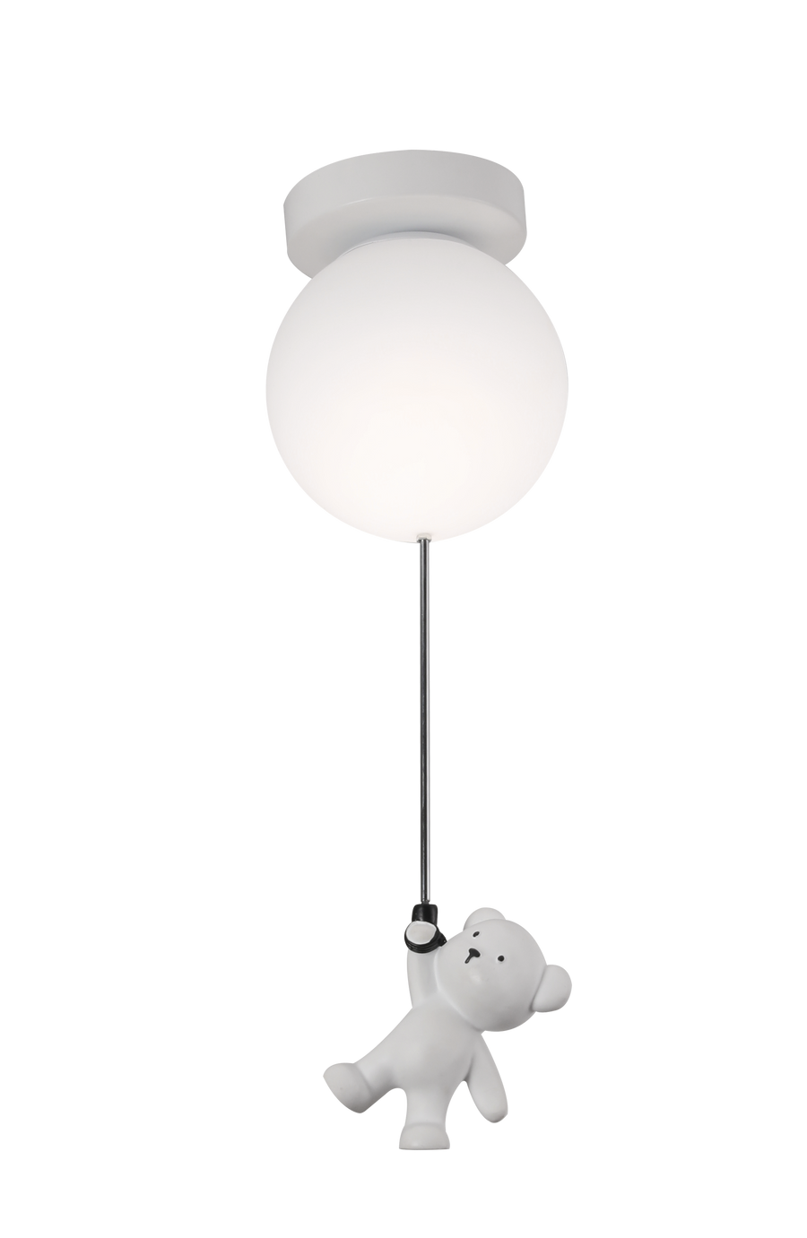 LED Chandelier URSULETI CP210 Globe 15cm, Height 47cm, 1xE27, Suspended, Metal and Acrylic