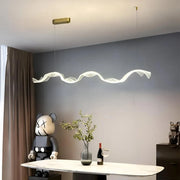 LED Acrylic Chandelier Ami 80W, 120 cm, 3000K/4000K/6000K, Gold