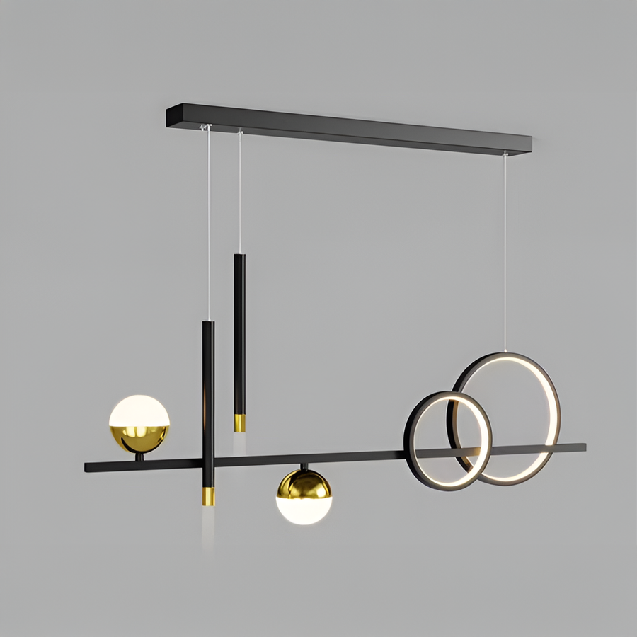 LED Chandelier with Remote Control Damara 55W Dimmable Black White