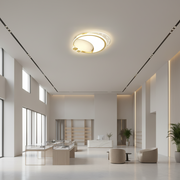 Marco LED Chandelier with Remote Control, 76W, Dimmable, Gold, Metal, Acrylic and Glass, 3000K/4000K/6000K
