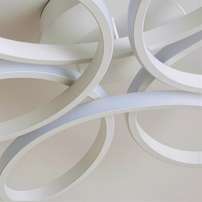 LED chandelier with remote control ELIZA, 63W, Cold/Warm/Neutral light, Dimmable, White