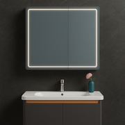 Ingrid Wardrobe With LED Mirror DBP123 80x70 White
