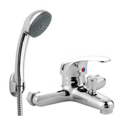 Bathtub Faucet, Shower Head and Hose Included, Alloy, Ceramic Cartridge, Chrome, CD001