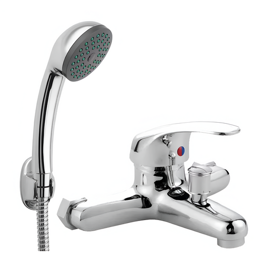 Bathtub Faucet, Shower Head and Hose Included, Alloy, Ceramic Cartridge, Chrome, CD001
