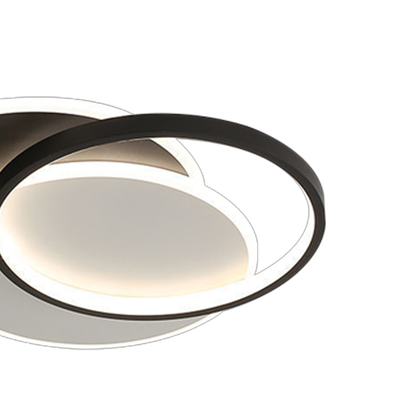 LED chandelier with remote control CHIARA 76W, 3 Circles, Cold/Warm/Neutral light, Dimmable, Black