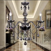 Friedrich Crystal Chandelier 3xE14, Diameter 48cm, Black, Adjustable Height