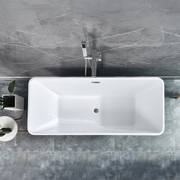 Freestanding Bathtub, Rectangular, Acrylic, Lemon Yellow, 170×78×60 Cm