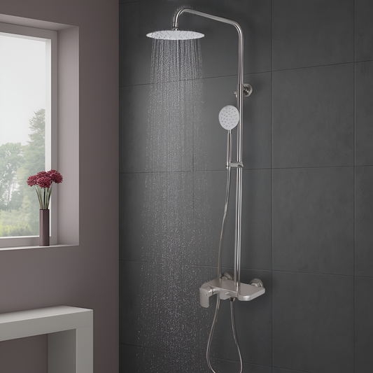Shower Column, Stainless Steel SUS304, Satin Finish, N/LY001