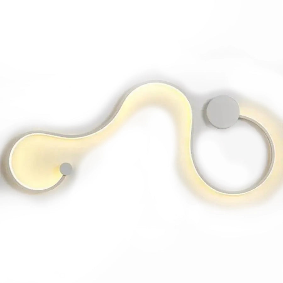 Deborah 38W Decorative LED Wall Lamp Cold/Warm/Neutral Light Metal and White SIlicon 