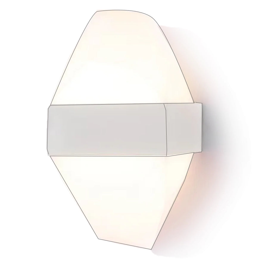 Outdoor LED wall light ICEBERG 10W Metal IP65 White