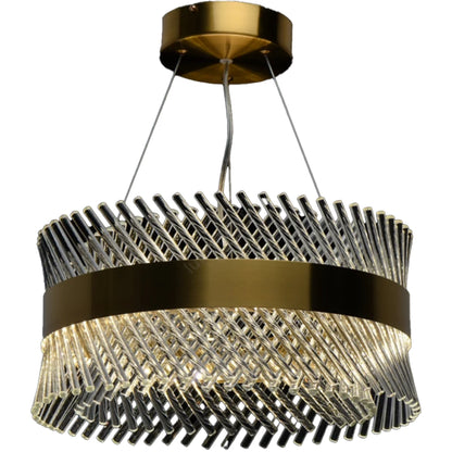 Crystal Chandelier ALHAMBRA Nobile, LED, 52W, Diameter 40cm, Warm/Cold/Neutral Light, Dimmable, Adjustable Height, Gold