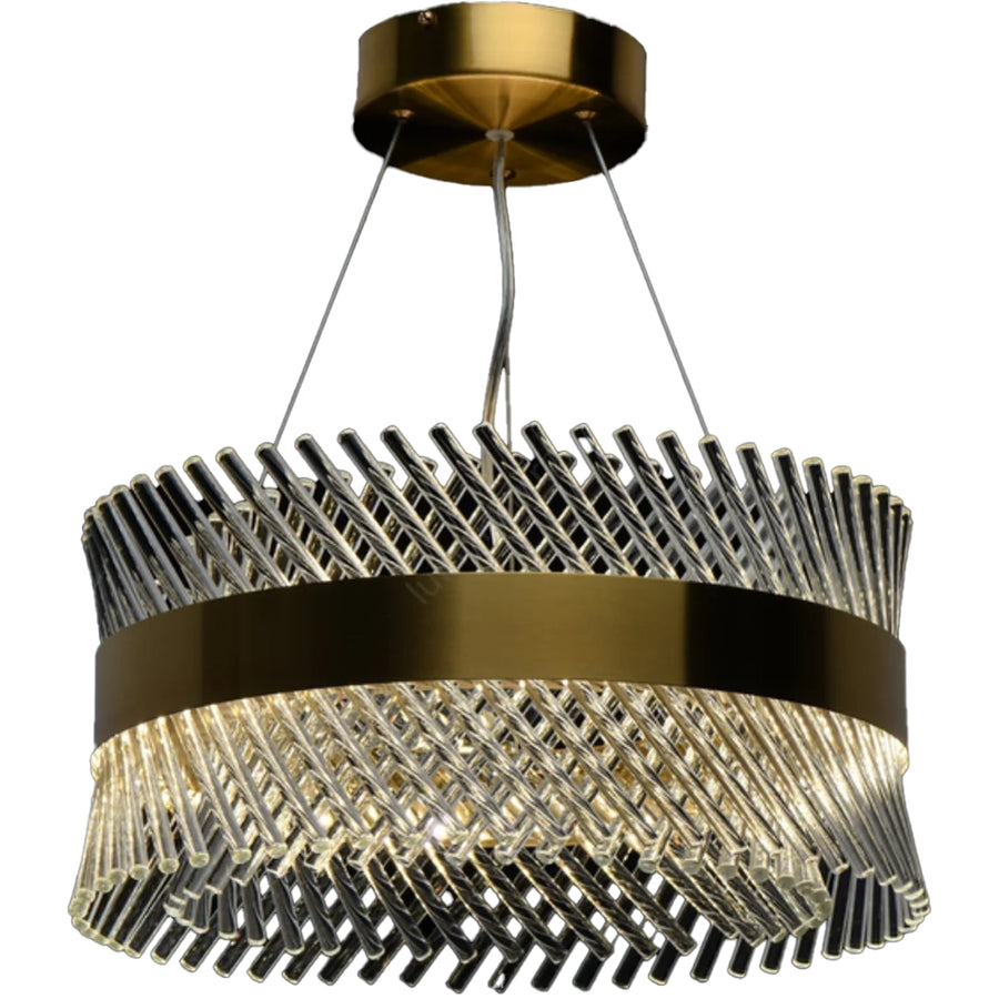 Crystal Chandelier ALHAMBRA Nobile, LED, 52W, Diameter 40cm, Warm/Cold/Neutral Light, Dimmable, Adjustable Height, Gold
