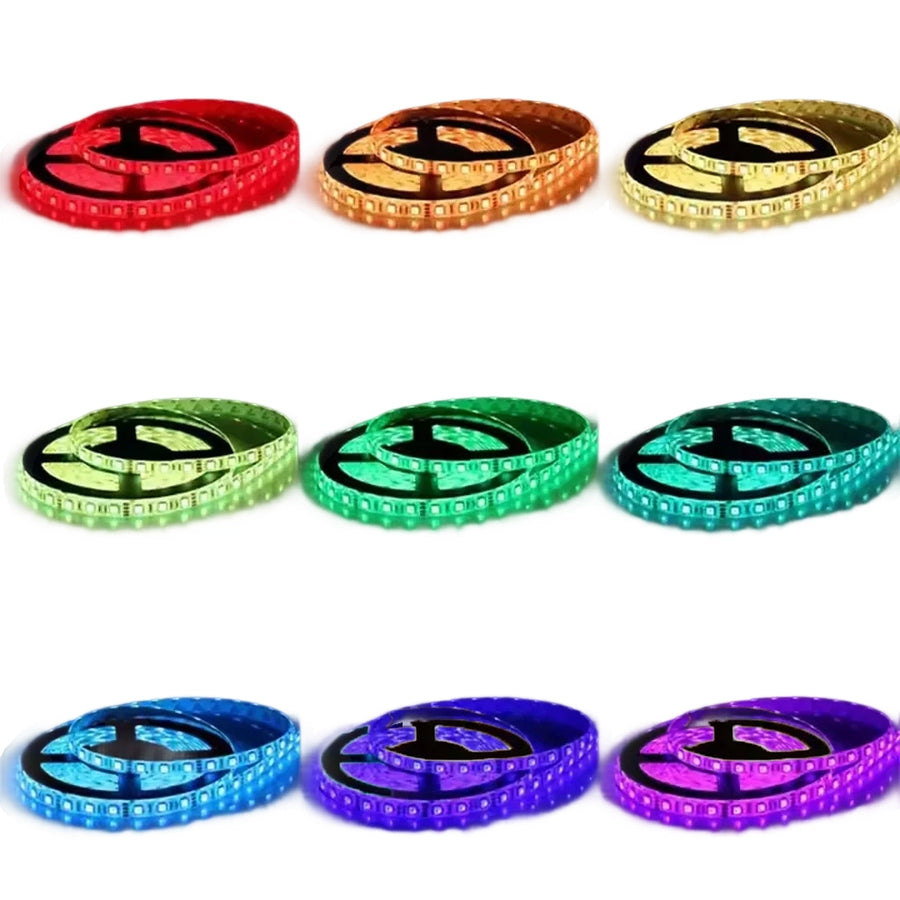 LED Strip Kit 5050 5m with remote control, RGB, 10W/m, 5m, IP44