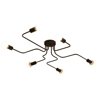 MODERNIST Hexa 6 Chandelier, 6x E27, Black, Modern Design