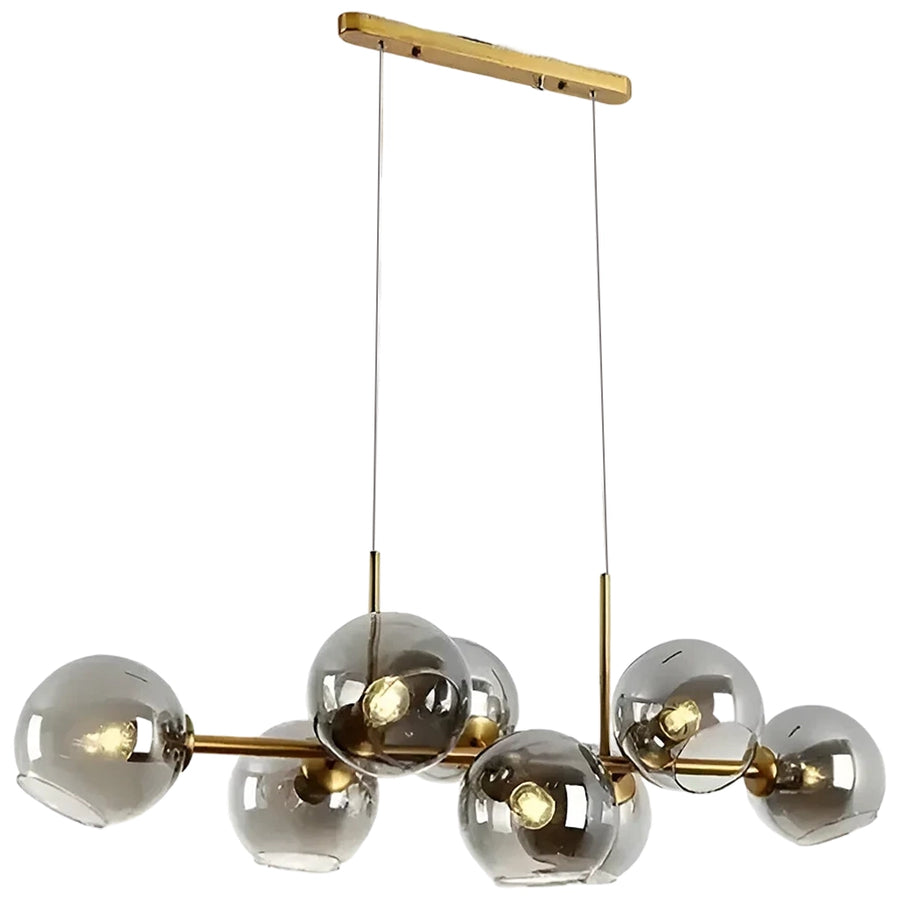 Globe Chandelier, MODEST Grand, 8xE27, Gold, Metal
