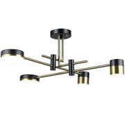 Palius LED Chandelier 48W Black, 4 Arms