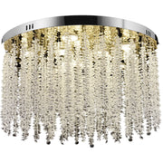 Crystal LED Chandelier LLC215/400WH Round, 22W, Cold/Warm/Neutral Light, Crystal, Gold