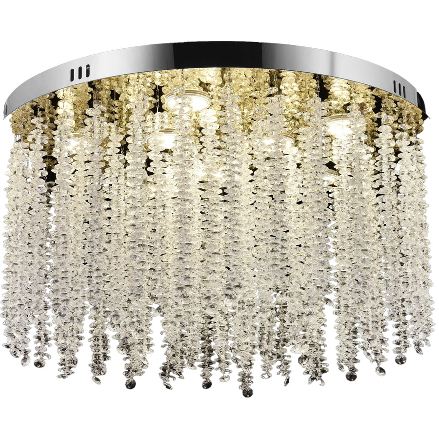 Crystal LED Chandelier LLC215/400WH Round, 22W, Cold/Warm/Neutral Light, Crystal, Gold