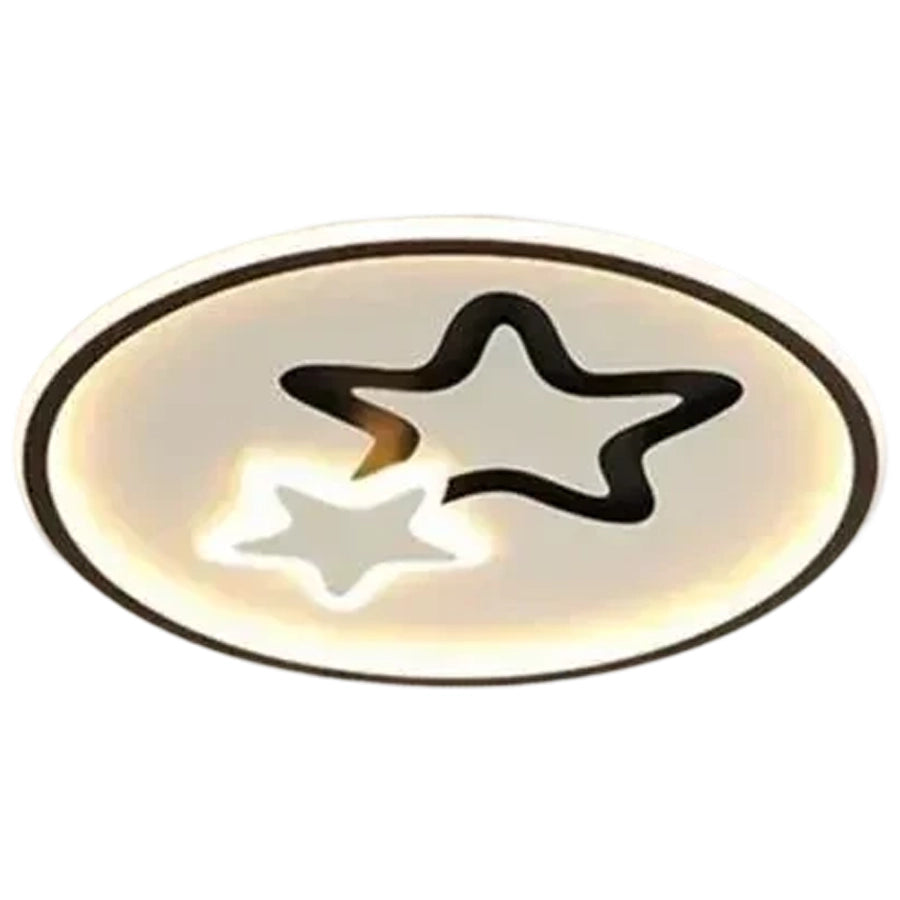 LED chandelier with remote control EMELIANA 57W, Star, Cold/Warm/Neutral light, Dimmable, Black