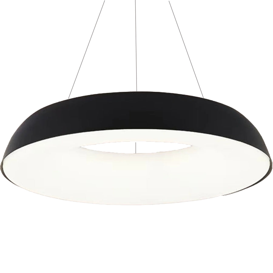 Suspended LED chandelier with remote control CHIARA, 73W, Cold/Warm/Neutral Light, Dimmable, Black