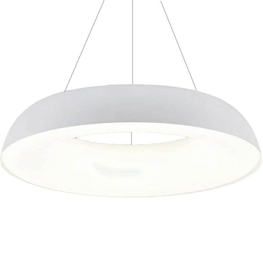 Suspended LED chandelier with remote control CHIARA, 73W, Cold/Warm/Neutral Light, Dimmable, White