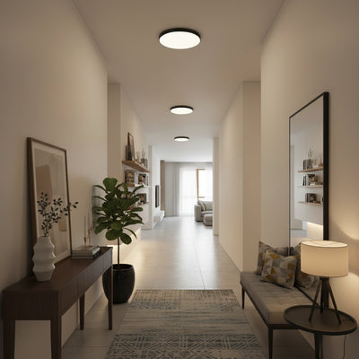 SOLIS LED ceiling light 27cm 20W Cold Light, Black