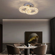 Crystal LED Chandelier with Remote Control Zabina 32W Chrome