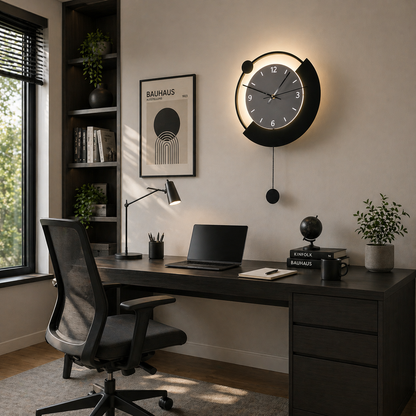 Decorative LED wall light ARC Ø30 cm Cold/Neutral/Warm Light Black Indoor wall lights Default Title Alessandro Design