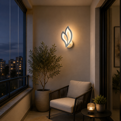 LED lamp LILY 14W Petal Light Cold/Warm/Neutral Acrylic and White Metal
