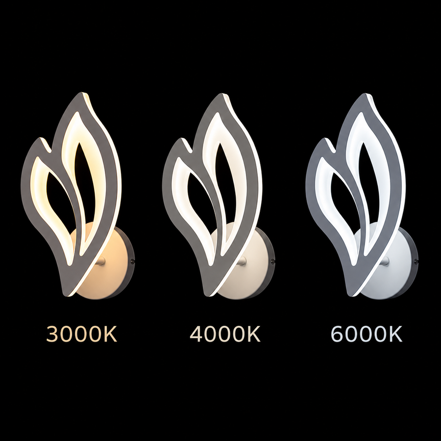 LED lamp LILY 14W Petal Light Cold/Warm/Neutral Acrylic and White Metal